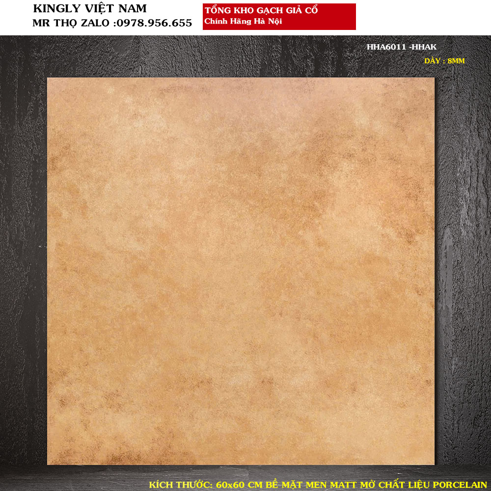 Gạch lát nền giả cổ men mờ 60x60 cm  HHA6011